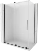 Kabiny prysznicowe - Mexen Velar kabina prysznicowa rozsuwana 140x80 cm, szron, czarna - 871-140-080-31-70 - miniaturka - grafika 1