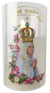 Świeca Dekoracyjna Wkład Do Znicza Na Baterie 12,5 Cm Ave Maria Świeczka - Lampiony i znicze Świeca Dekoracyjna Wkład Do Znicza Na Baterie 12,5 Cm Ave Maria Świeczka - Lampiony i znicze - miniaturka - grafika 1