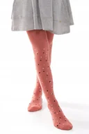 Rajstopy - Rajstopy Bawełniane Dziewczęce Kropeczki 80/86 - miniaturka - grafika 1