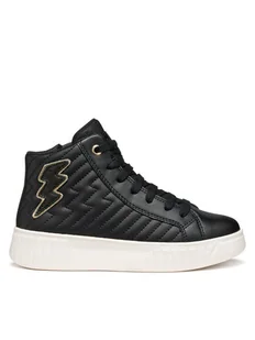 Geox Sneakersy J Mikiroshi J56DVE 000BC C9999 S Czarny - Buty dla dziewczynek - miniaturka - grafika 1