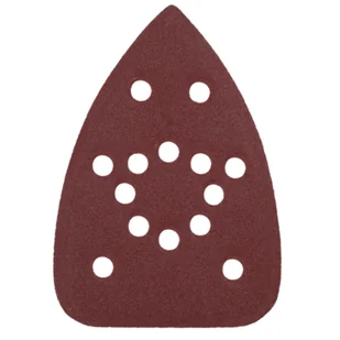 Papier ścierny do szlifierki delta, 140 x 140 x 93 mm, gr.80, 5 szt. do DED7062 DEDRA - Materiały ścierne - miniaturka - grafika 1