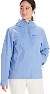 Płaszcze damskie - Marmot Kobiety Wm's PreCip Eco Pro Jacket, Wodoodporna kurtka przeciwdeszczowa, oddychający płaszcz przeciwdeszczowy, składana wiatrówka hardshell, idealna na trekking, Getaway Blue, M - miniaturka - grafika 1