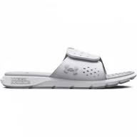 Klapki i japonki damskie - Damskie klapki Under Armour UA W Ignite Pro SL - białe - UNDER ARMOUR - miniaturka - grafika 1