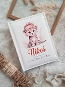 Pamiątka Chrztu Świętego - ALBUM LWIĄTKO METRYCZKA URODZENIA , prezent na chrzest, roczek, święta - miniaturka - grafika 1