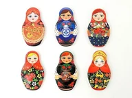 Magnesy - Magnes matrioszka 10x6cm ceramiczny Mix - miniaturka - grafika 1