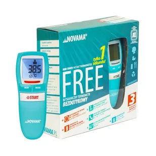 NOVAMA FREE aquamarine Termometr bezdotykowy 9075693 - Termometry - miniaturka - grafika 1