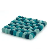 Podstawki pod garnki - Cilio LANA AZZURRO PODKŁADKA POD GORĄCE NACZYNIA OWCZA WEŁNA NIEBIESKA CI-469981 - miniaturka - grafika 1