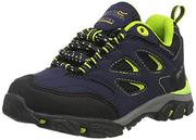 Buty dla chłopców - Regatta Unisex Holcombe Low Jnr buty trekkingowe, niebieski - Nvyblz Lmpch - 33 EU - miniaturka - grafika 1