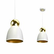 Lampy sufitowe - Milagro Lampa wisząca TAURUS WHITE/GOLD 1xE27 MLP6215 - miniaturka - grafika 1