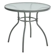 Stoły ogrodowe - Corciano Stolik ogrodowy okrągły Bistro 80cm szary - miniaturka - grafika 1