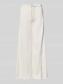 Spodnie damskie - Jeansy z szerokimi nogawkami z tunelem - miniaturka - grafika 1