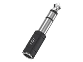 Kable - Adapter Jack 3.5mm - 6.35mm ISY IAU-1003 Czarny - miniaturka - grafika 1