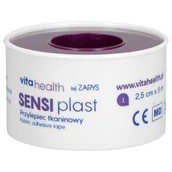 Apteczki i materiały opatrunkowe - Przylepiec tkaninowy SENSIplast 2,5 cm (Zarys) - miniaturka - grafika 1