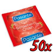 Prezerwatywy - Pasante Strawberry Crush 50 pack - miniaturka - grafika 1