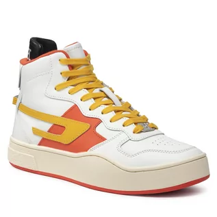 Sneakersy damskie - DIESEL Sneakersy S-Ukiyo Mid Y02675 PR013 H8819 Star White/Cherry Tomato/Golden Rod - grafika 1