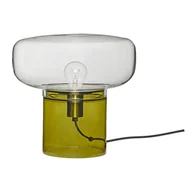Noże stołowe - Zielona szklana lampa stołowa Crave – Hübsch - miniaturka - grafika 1
