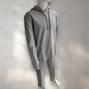 Dres oversizowy z naszywką - szary XL - Dresy męskie - miniaturka - grafika 1