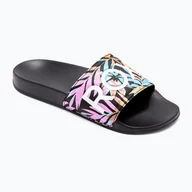 Klapki i japonki damskie - Klapki damskie ROXY Slippy II black multi camo WYSYŁKA W 24H 30 DNI NA ZWROT - miniaturka - grafika 1