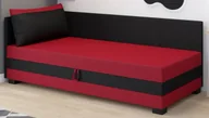 Inne meble do sypialni - Młodzieżowy tapczan z pojemnikiem czarny + ecru G9-W35 - miniaturka - grafika 1