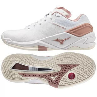 Buty Mizuno Wave Stealth Neo W X1GB200036 białe białe - Piłka ręczna - miniaturka - grafika 1