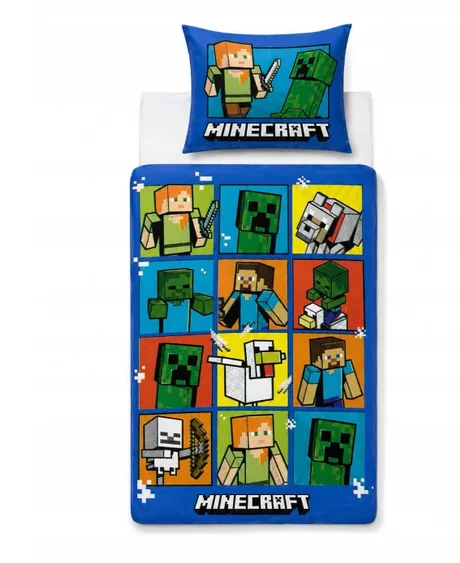 Pościel bawełna MINECRAFT 160x200