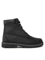 Buty dla chłopców - Timberland Trapery Courma Kid Traditional6In TB0A28W90011 Czarny - miniaturka - grafika 1