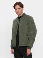 Kurtki męskie - Calvin Klein Kurtka bomber Signature K10K111880 Zielony Regular Fit - miniaturka - grafika 1
