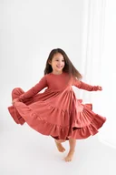 Sukienki i spódniczki dla dziewczynek - Sukienka dresowa Pumpkin Sweet - miniaturka - grafika 1