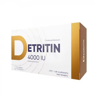 Detritin 4000 j.m. x 90 tabl - Witaminy i minerały - miniaturka - grafika 1