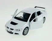 Samochody i pojazdy dla dzieci - Welly Mitsubishi Lancer Evolution Viii Biały 1:34 Samochód Nowy Metalowy Model - miniaturka - grafika 1