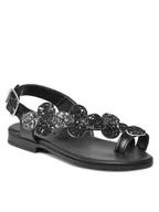 Buty dla dziewczynek - Primigi Sandały 1935222 S Czarny - miniaturka - grafika 1