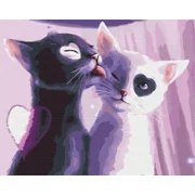 Symag Obraz Paint it! Malowanie po numerach. Koty z sercem GXP-792662