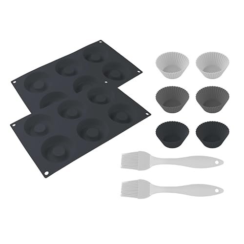 Cecotec Cecofry Sweetbake Xl Pack Accessories Silikonowy kosz na frytkownicę powietrzną. Wysoka jakość, bez BPA, szczotki silikonowe, kompatybilne z 9 l frytkownicami powietrznymi, nieprzywierająca