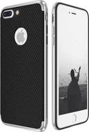 Etui i futerały do telefonów - Hybrydowe silikonowe etui na telefon komórkowy Apple iPhone 6 / 6s Case Cover Bag Silver - miniaturka - grafika 1