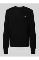 Swetry męskie - Sweter z dzianiny o kroju regular fit z czystej wełny - Lacoste - miniaturka - grafika 1