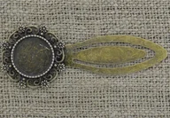 Zakładki indeksujące - [171148] Zakładka do książki brąz na kaboszon 18mm - miniaturka - grafika 1