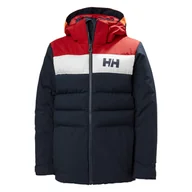 Kurtki narciarskie - Dziecięca Kurtka ocieplana HELLY HANSEN JR CYCLONE JACKET 41689_599 – Granatowy - miniaturka - grafika 1