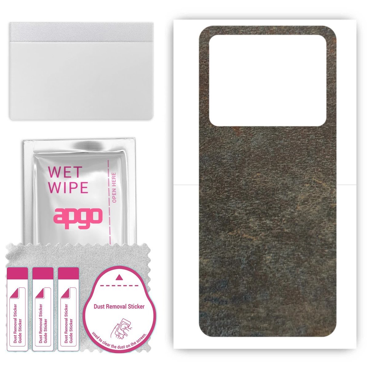 Folia naklejka skórka strukturalna na TYŁ do HTC U23 - Kamień Księżycowy - apgo SKINS