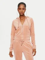 Bluzy damskie - Juicy Couture Bluza Madison JCWA122001 Beżowy Slim Fit - miniaturka - grafika 1