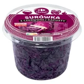 Mieszanki warzywne, sałatki - Carrefour Classic Surówka z czerwonej kapusty 450 g - miniaturka - grafika 1
