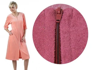 Podomka na zamek Damski szlafrok DLA PUSZYSTEJ BAWEŁNIANY 4XL - Szlafroki damskie - miniaturka - grafika 1