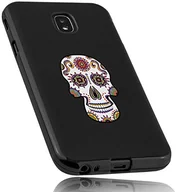 Etui i futerały do telefonów - mumbi Etui kompatybilne z Samsung Galaxy J3 2017 etui na telefon komórkowy z motywem Calavera białe kolorowe, czarne - miniaturka - grafika 1