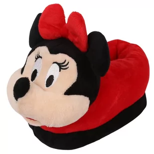 DISNEY Myszka Minnie - Miękkie, ciepłe wsuwane kapcie/papcie dla dziewczynek 3D 28-29 EU - Kapcie damskie - miniaturka - grafika 1