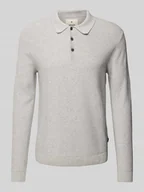 Swetry męskie - Sweter z dzianiny z kołnierzykiem polo model ‘ANDRI’ - miniaturka - grafika 1
