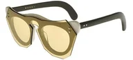 Okulary przeciwsłoneczne - Marni ME612S Okulary Przeciwsłoneczne Green/Light Brown 48/23/150 donna - miniaturka - grafika 1
