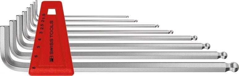 Stahlwille Zestaw kluczy trzpieniowych imbus kąt. w uchwycie z tworzy. sztuczne. 9-częściowy, 1,5-10mm Wera końcówka kulista