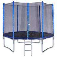 Trampoliny - Spartan trampolina z siatką ochronną i drabinką - 250 cm - miniaturka - grafika 1