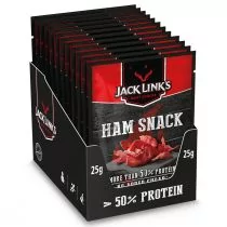 Jack Links Suszona szynka Ham Snack zgrzewka 12 x 25 g - Pasztet i przetwory mięsne - miniaturka - grafika 1