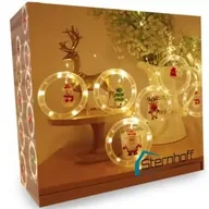 Oświetlenie świąteczne - Kurtyna świetlna lampki Figurki witraże LED - miniaturka - grafika 1