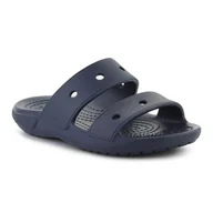 Buty dla dziewczynek - Klapki Crocs Classic Sandal K Jr 207536-410 niebieskie - miniaturka - grafika 1